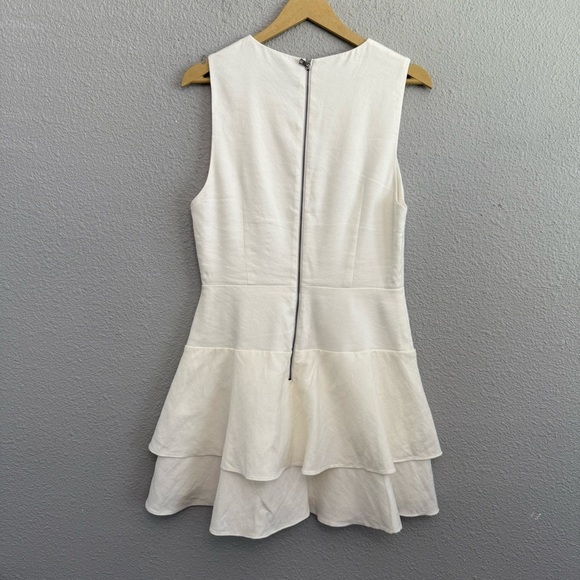 Alice + Olivia Palmira Dress Size 10 Linen Blend - Picture 4 of 7